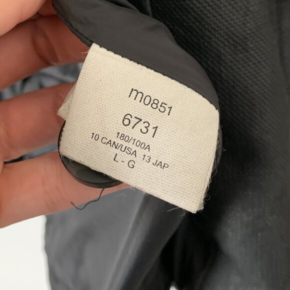 m0851 |  Blazer 100% COTTON size Large black water-resistant coat jacket - Picture 8 of 13